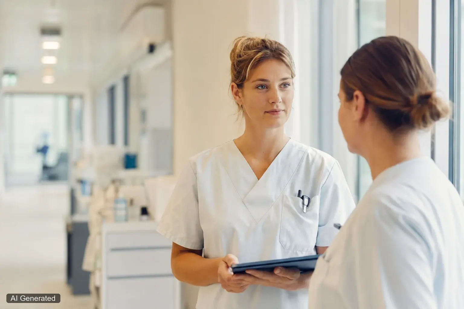 Pflegefachkräfte im Klinikalltag